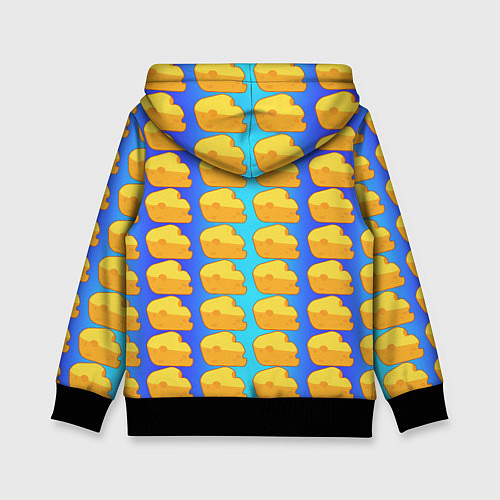 Детская толстовка Сыр сыр сыр / 3D-Черный – фото 2