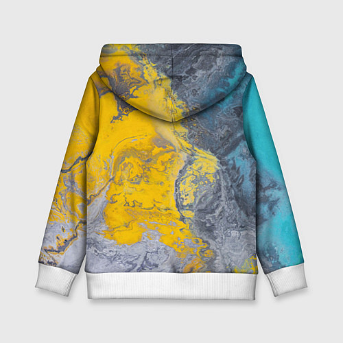 Детская толстовка Извержение Красок / 3D-Белый – фото 2