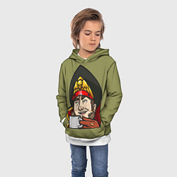 Толстовка-худи детская Ciaphas Cain Mug 3D, цвет: 3D-белый — фото 2