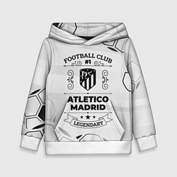 Толстовка-худи детская Atletico Madrid Football Club Number 1 Legendary, цвет: 3D-белый