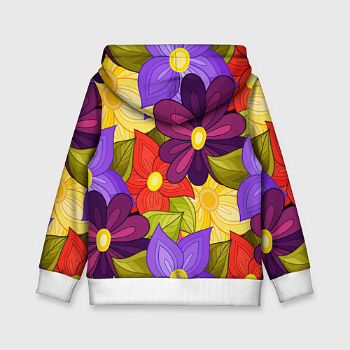 Детская толстовка MULTICOLORED PANSIES / 3D-Белый – фото 2