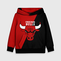 Толстовка-худи детская Chicago Bulls NBA, цвет: 3D-черный