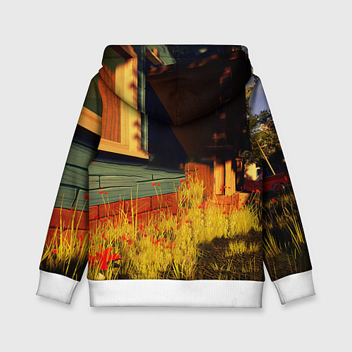 Детская толстовка Hello Neighbor Привет сосед Сосед поливает / 3D-Белый – фото 2