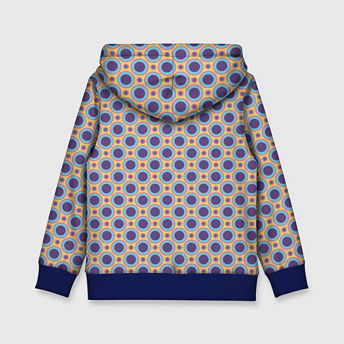 Детская толстовка Круги Геометрические паттерны / 3D-Синий – фото 2
