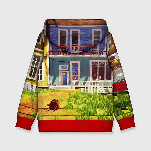 Детская толстовка Hello Neighbor: Дом / 3D-Красный – фото 2