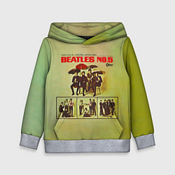 Толстовка-худи детская Beatles N0 5, цвет: 3D-меланж