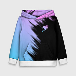 Толстовка-худи детская Хвост феи - neon, цвет: 3D-белый