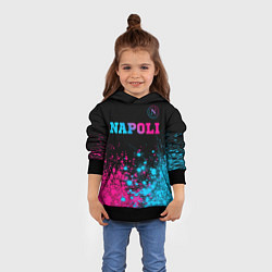 Толстовка-худи детская Napoli Neon Gradient, цвет: 3D-черный — фото 2