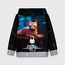 Толстовка-худи детская Stray Cat: Бродячий Кот, цвет: 3D-меланж