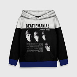 Толстовка-худи детская With The Beatles Битломания, цвет: 3D-синий