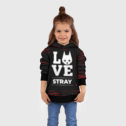 Толстовка-худи детская Stray Love Классика, цвет: 3D-черный — фото 2