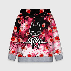 Толстовка-худи детская STRAY HORROR, цвет: 3D-меланж