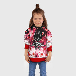 Толстовка-худи детская STRAY HORROR, цвет: 3D-красный — фото 2