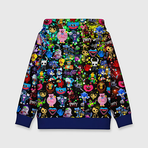 Детская толстовка Персонажи из разных игр / 3D-Синий – фото 2