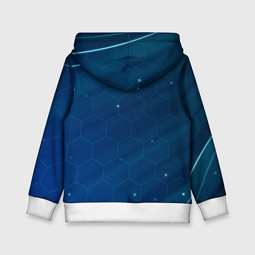 Детская толстовка Tottenham hotspur Соты абстракция / 3D-Белый – фото 2