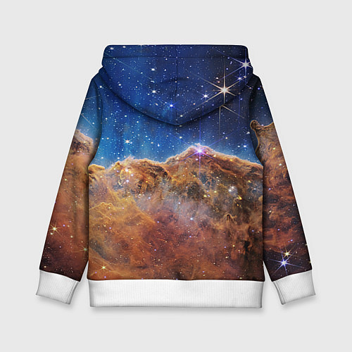 Детская толстовка Туманность Киля / 3D-Белый – фото 2