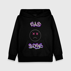 Толстовка-худи детская Sad Boys логотип, цвет: 3D-черный