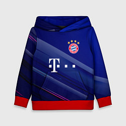 Толстовка-худи детская Bayern munchen Абстракция, цвет: 3D-красный
