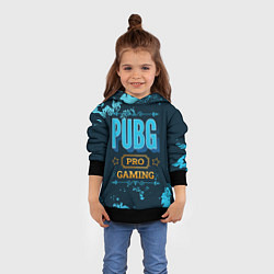 Толстовка-худи детская Игра PUBG: pro gaming, цвет: 3D-черный — фото 2