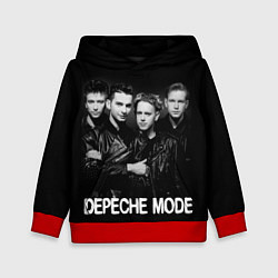 Толстовка-худи детская Depeche Mode - black & white portrait, цвет: 3D-красный