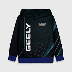 Толстовка-худи детская Geely Абстракция, цвет: 3D-синий