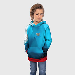 Толстовка-худи детская Geely - абстракция, цвет: 3D-красный — фото 2