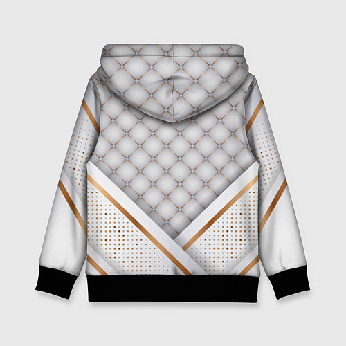 Детская толстовка Герб России white gold / 3D-Черный – фото 2