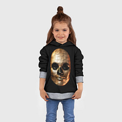 Толстовка-худи детская Золотая маска Хэллоуин, цвет: 3D-меланж — фото 2