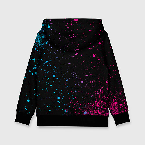 Детская толстовка Free Fire - neon gradient / 3D-Черный – фото 2
