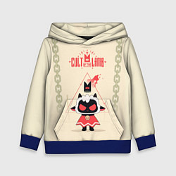 Толстовка-худи детская Злобная овечка - Cult of the lamb, цвет: 3D-синий