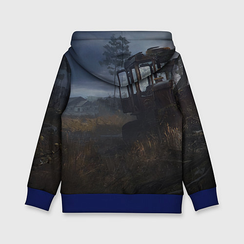 Детская толстовка STALKER Одиночка Нашёл Артефакт / 3D-Синий – фото 2