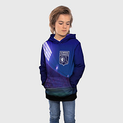 Толстовка-худи детская Lyon ночное поле, цвет: 3D-черный — фото 2