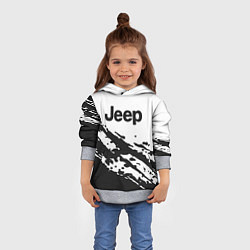 Толстовка-худи детская Jeep - textura, цвет: 3D-меланж — фото 2