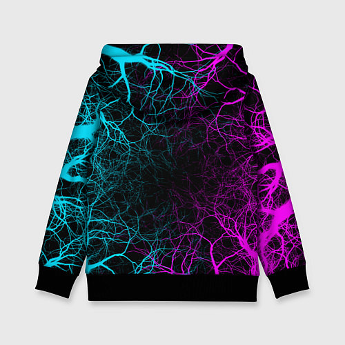 Детская толстовка Stray - neon / 3D-Черный – фото 2
