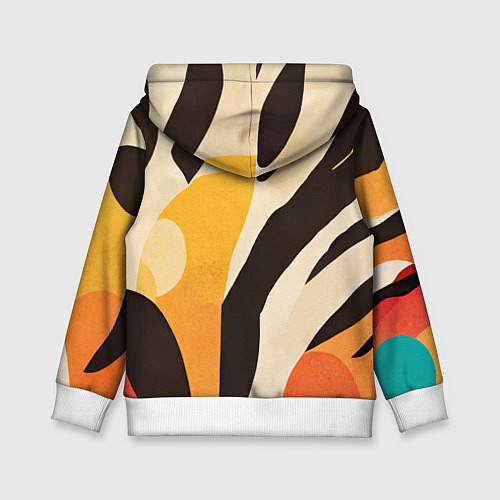 Детская толстовка Сафари узоры / 3D-Белый – фото 2