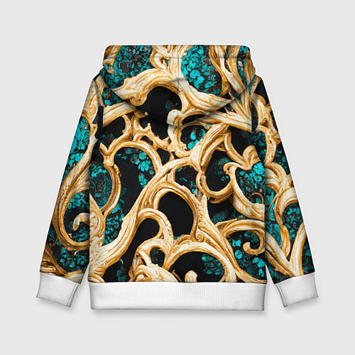 Детская толстовка Золотые ветви / 3D-Белый – фото 2