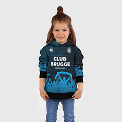 Толстовка-худи детская Club Brugge legendary форма фанатов, цвет: 3D-черный — фото 2