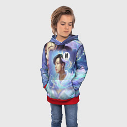 Толстовка-худи детская BTS JK, цвет: 3D-красный — фото 2