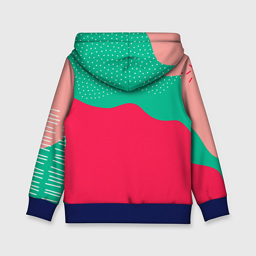 Детская толстовка Красочные пятна - абстракция / 3D-Синий – фото 2