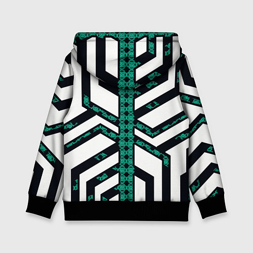 Детская толстовка Киберпанк сеть / 3D-Черный – фото 2