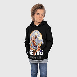 Толстовка-худи детская Монки Д Луффи 5 гир - One Piece, цвет: 3D-меланж — фото 2