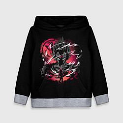 Толстовка-худи детская Goku dragon ball аниме, цвет: 3D-меланж