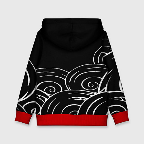 Детская толстовка Моя геройская академия - абстракция / 3D-Красный – фото 2