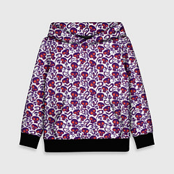 Детская толстовка Череп и змея с языком