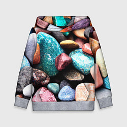 Детская толстовка Камни разноцветные