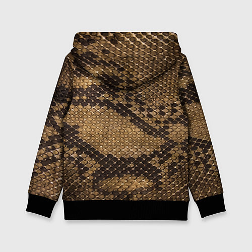 Детская толстовка Кожа питона - fashion 2028 / 3D-Черный – фото 2
