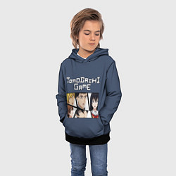 Толстовка-худи детская Tomodachi Game - игра друзей, цвет: 3D-черный — фото 2
