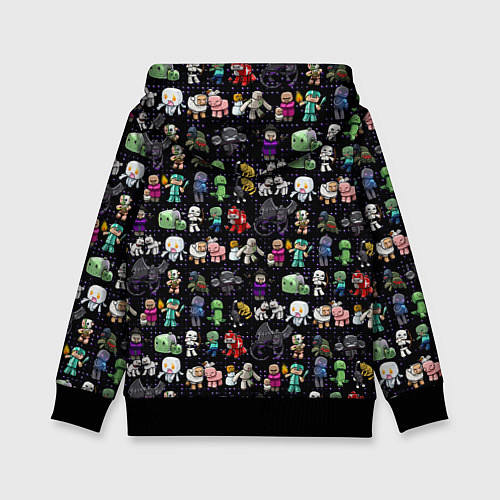 Детская толстовка Minecraft game characters / 3D-Черный – фото 2