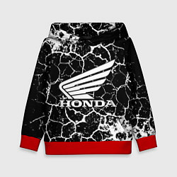 Толстовка-худи детская Honda logo арт, цвет: 3D-красный