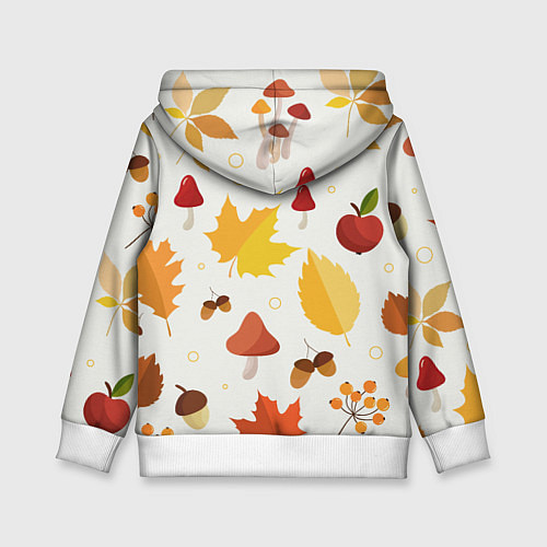 Детская толстовка Осенние дары природы / 3D-Белый – фото 2
